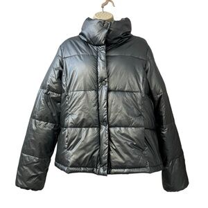 Old Navy Women’s Puffer Jacket Shiny Gray Size Large